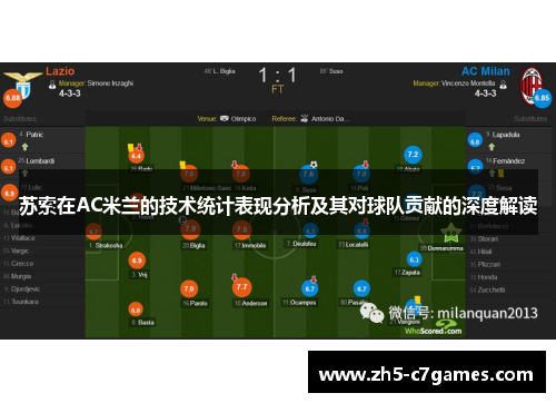 苏索在AC米兰的技术统计表现分析及其对球队贡献的深度解读
