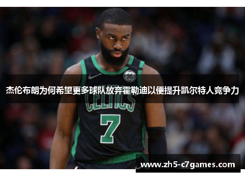 杰伦布朗为何希望更多球队放弃霍勒迪以便提升凯尔特人竞争力
