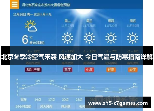 北京冬季冷空气来袭 风速加大 今日气温与防寒指南详解